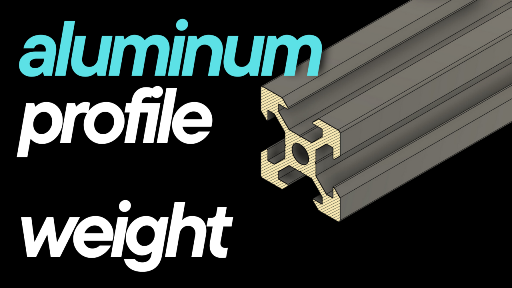 Aluminum profile weight