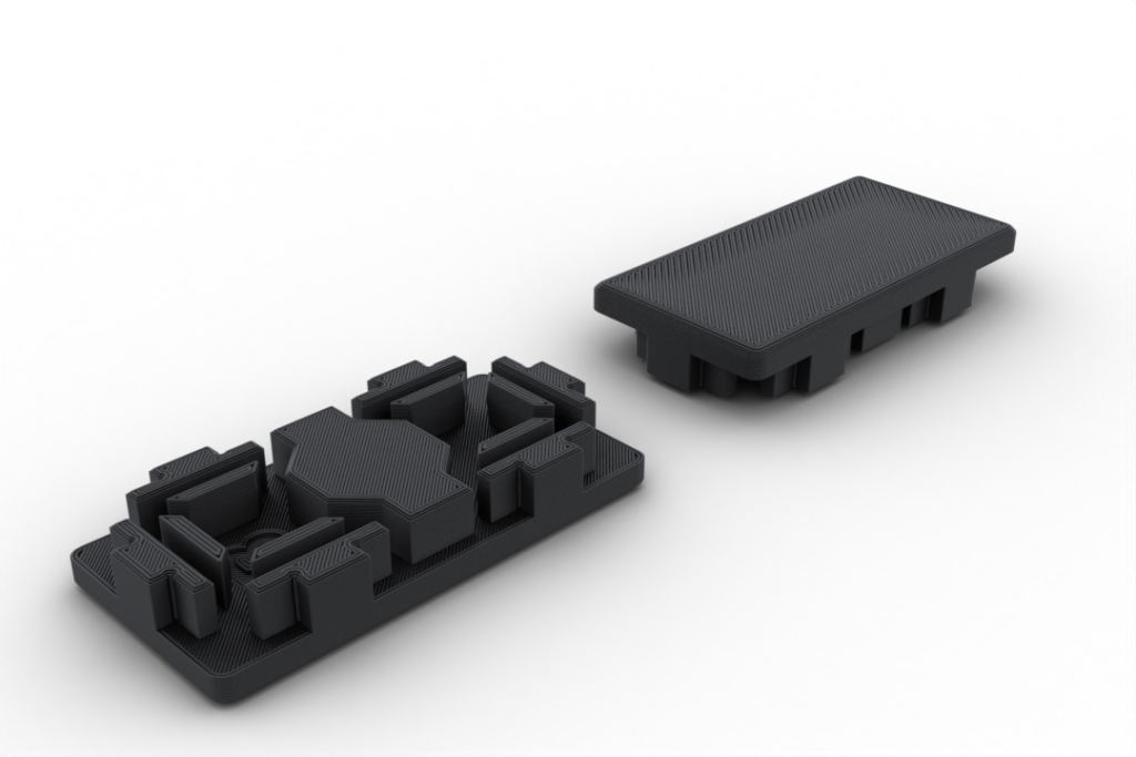 Tampa para perfil tipo B 30x60mm